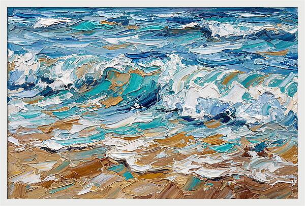 Beach Waves In Motion