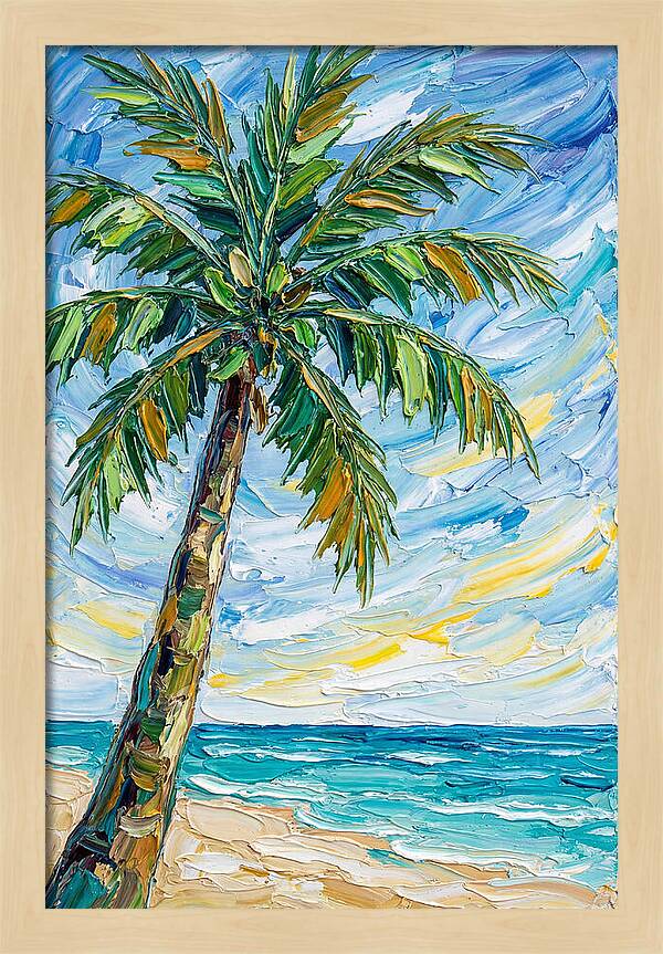 Beachside Palm Tree Serenity