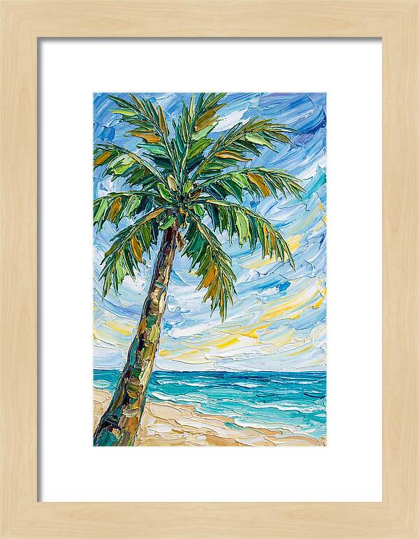 Beachside Palm Tree Serenity