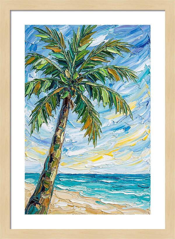 Beachside Palm Tree Serenity