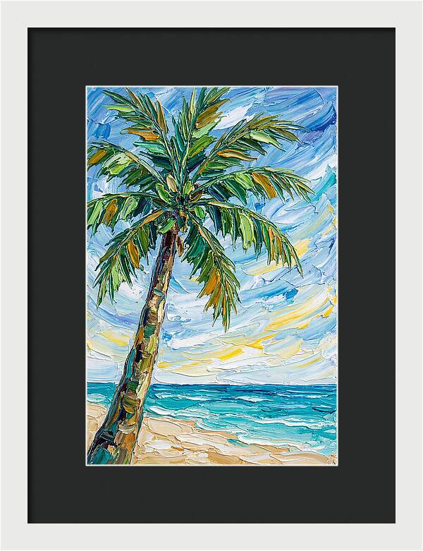 Beachside Palm Tree Serenity