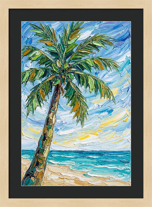 Beachside Palm Tree Serenity