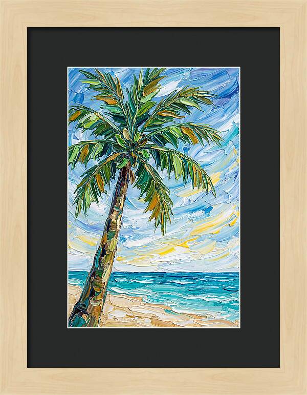 Beachside Palm Tree Serenity