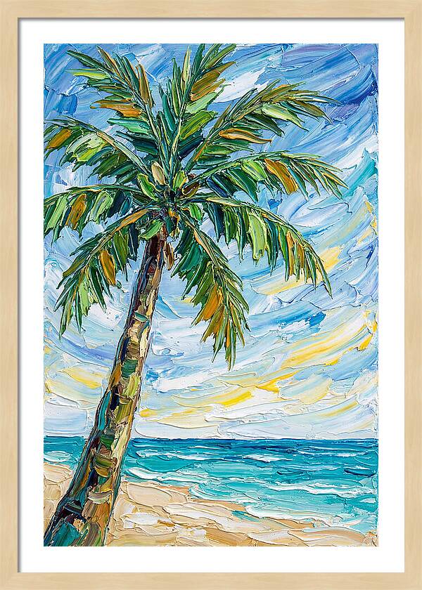 Beachside Palm Tree Serenity