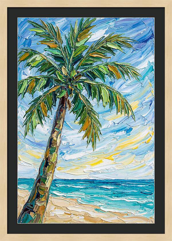 Beachside Palm Tree Serenity