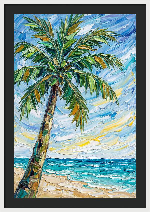 Beachside Palm Tree Serenity