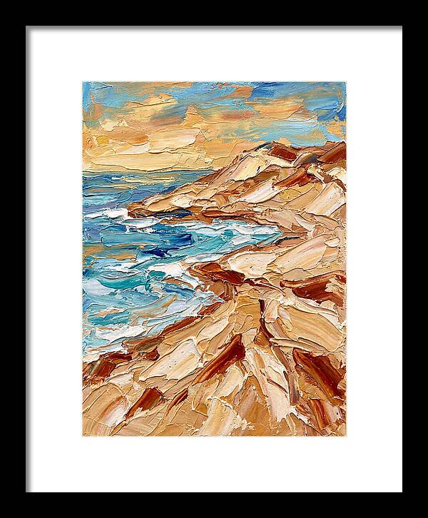 Beachside Serenity In Palette Knife