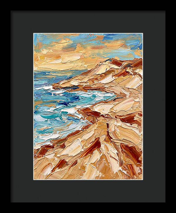 Beachside Serenity In Palette Knife