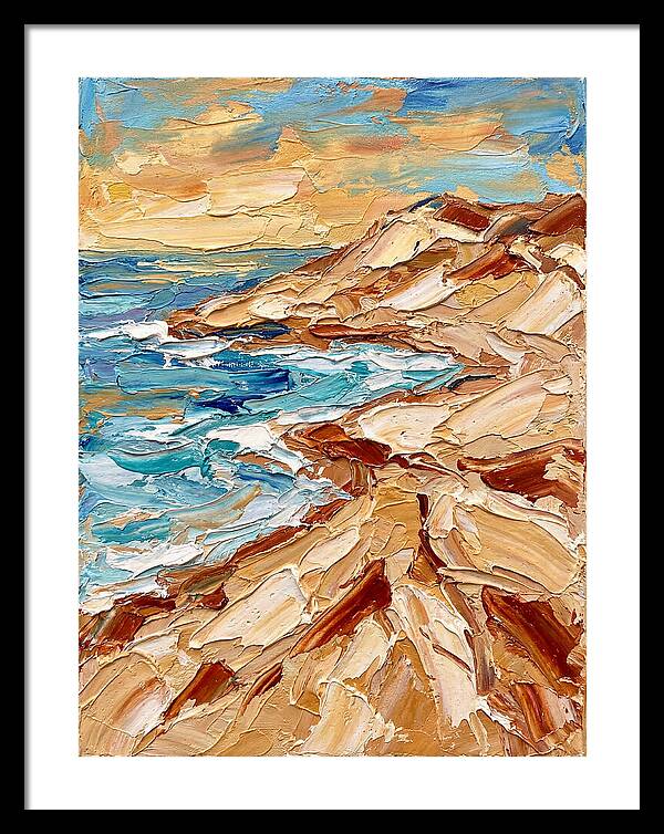 Beachside Serenity In Palette Knife