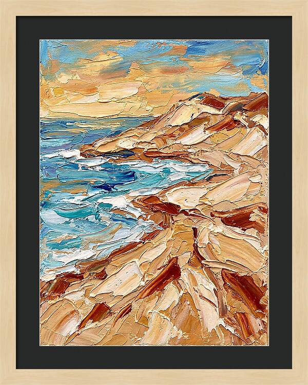 Beachside Serenity In Palette Knife