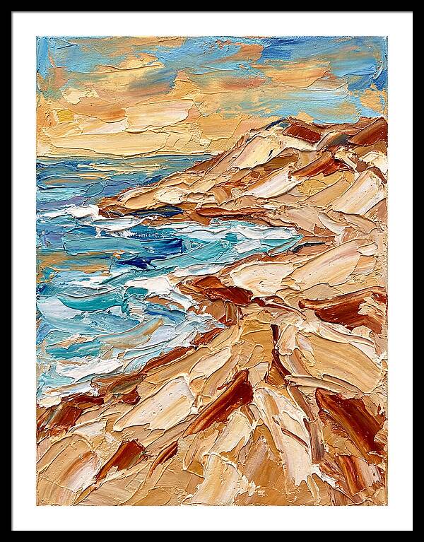 Beachside Serenity In Palette Knife