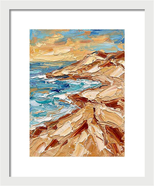 Beachside Serenity In Palette Knife