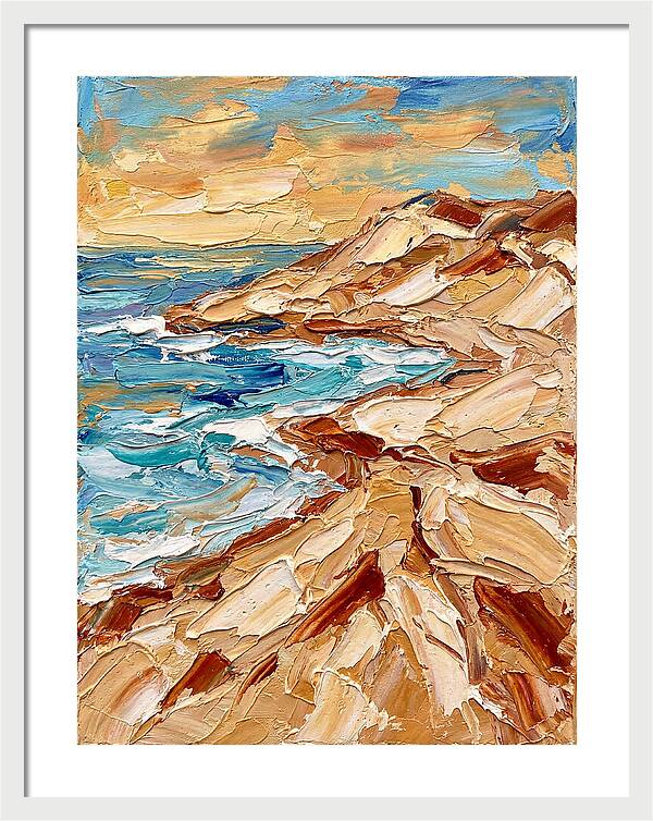 Beachside Serenity In Palette Knife