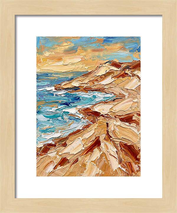 Beachside Serenity In Palette Knife