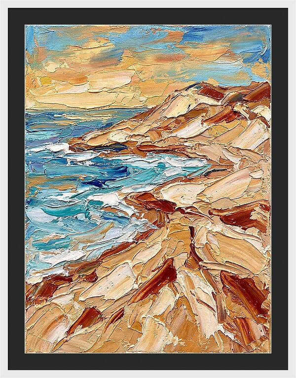 Beachside Serenity In Palette Knife