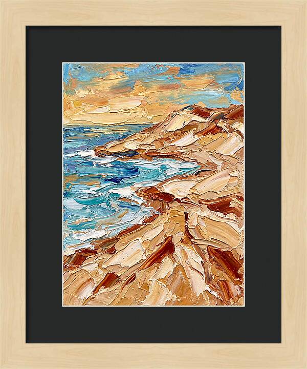 Beachside Serenity In Palette Knife