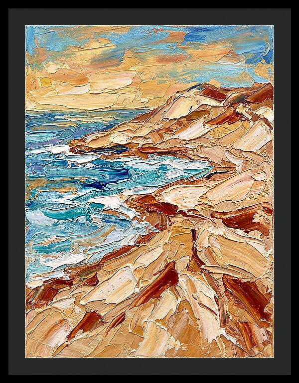 Beachside Serenity In Palette Knife