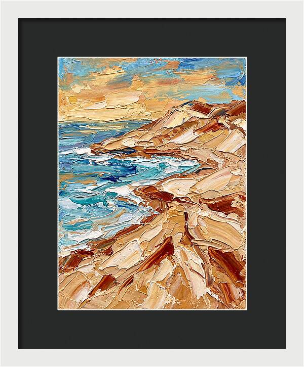 Beachside Serenity In Palette Knife