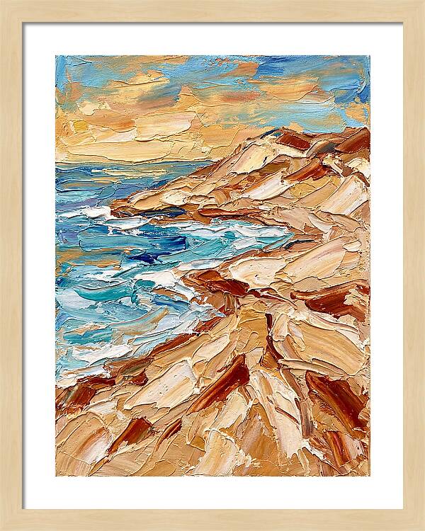 Beachside Serenity In Palette Knife