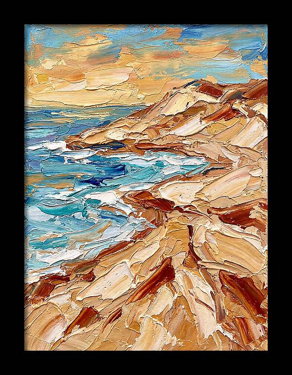 Beachside Serenity In Palette Knife