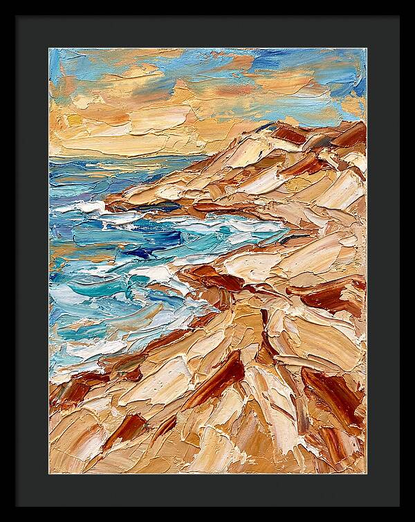 Beachside Serenity In Palette Knife