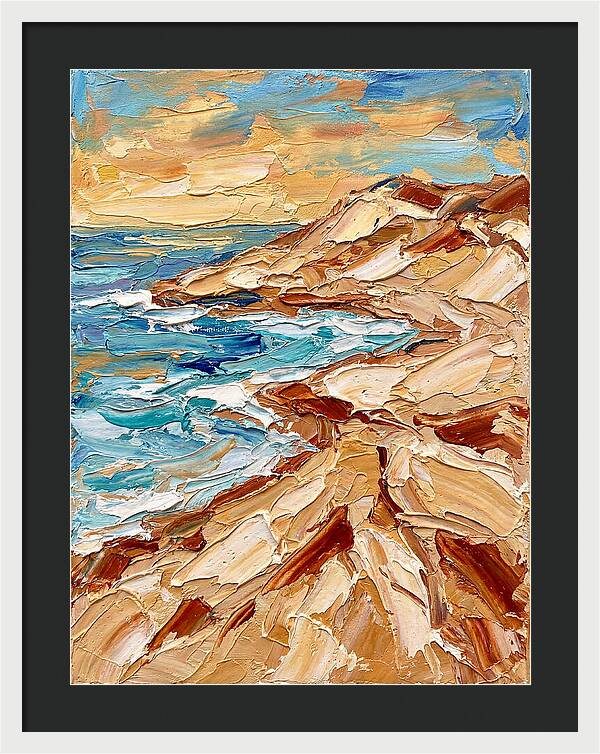 Beachside Serenity In Palette Knife