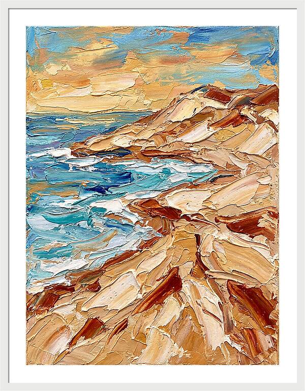 Beachside Serenity In Palette Knife
