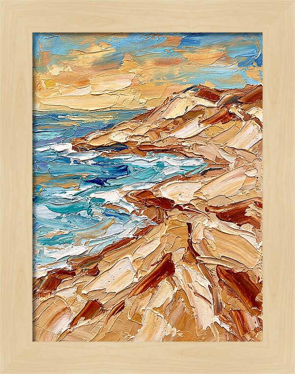 Beachside Serenity In Palette Knife
