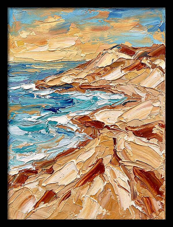 Beachside Serenity In Palette Knife