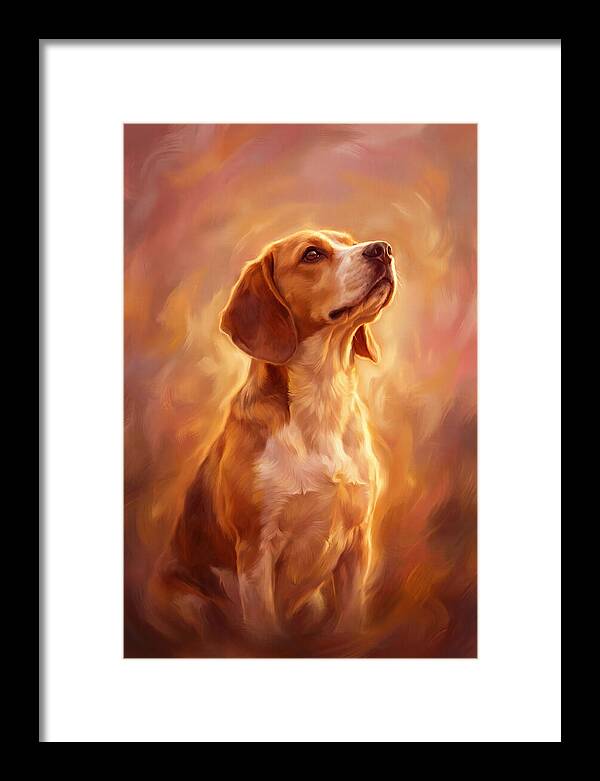Beagle Bathed In Light