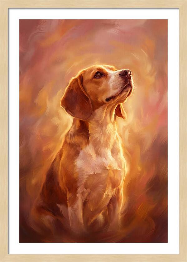 Beagle Bathed In Light