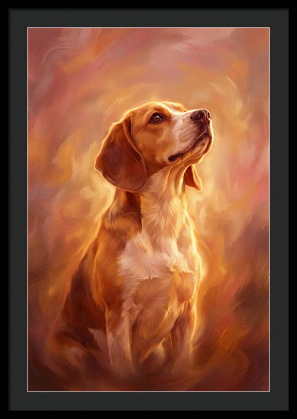 Beagle Bathed In Light