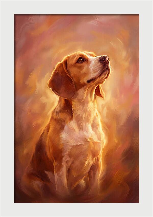 Beagle Bathed In Light