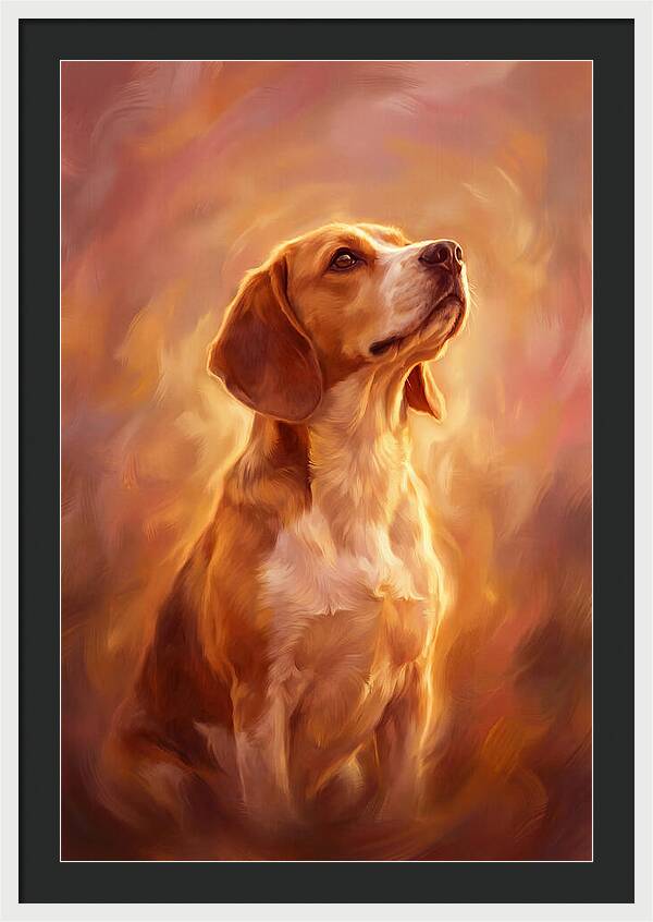 Beagle Bathed In Light