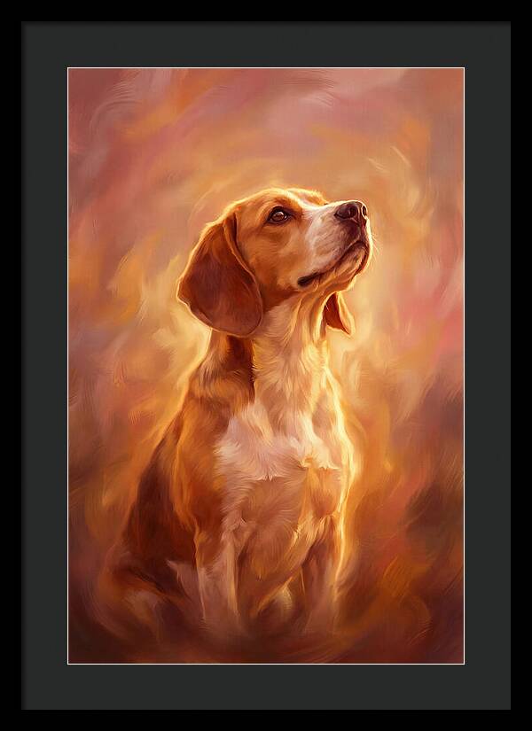 Beagle Bathed In Light