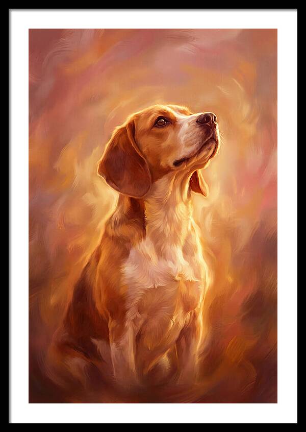 Beagle Bathed In Light