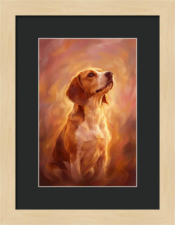Beagle Bathed In Light