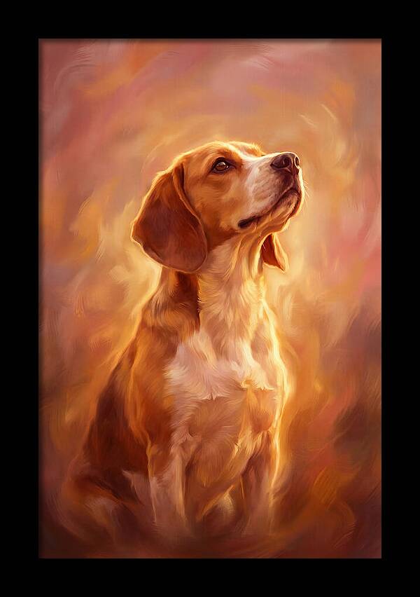 Beagle Bathed In Light
