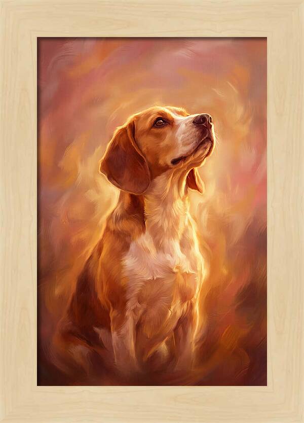 Beagle Bathed In Light