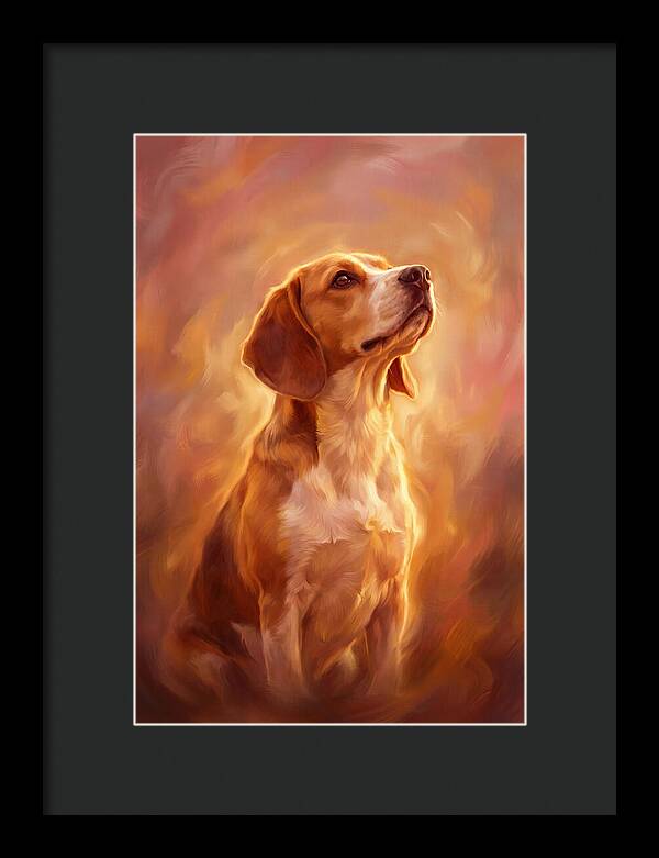 Beagle Bathed In Light