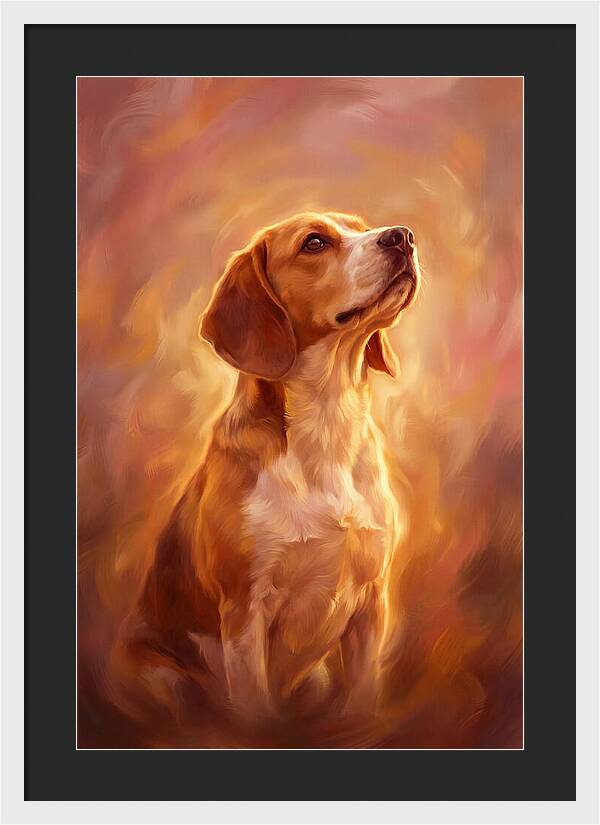 Beagle Bathed In Light