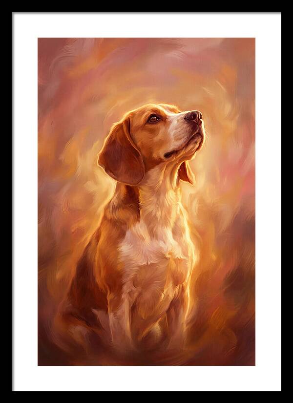 Beagle Bathed In Light