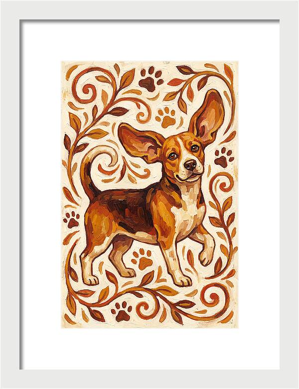 Beagle In Folk Style