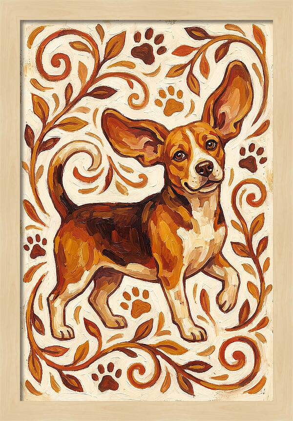 Beagle In Folk Style