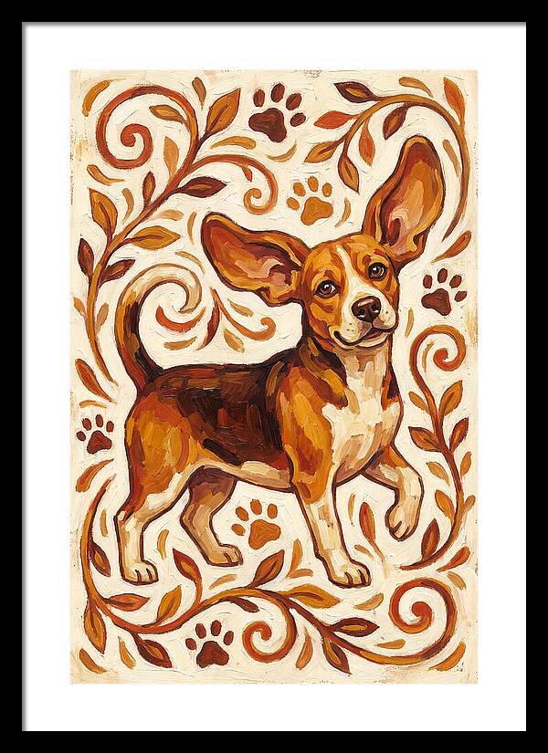Beagle In Folk Style