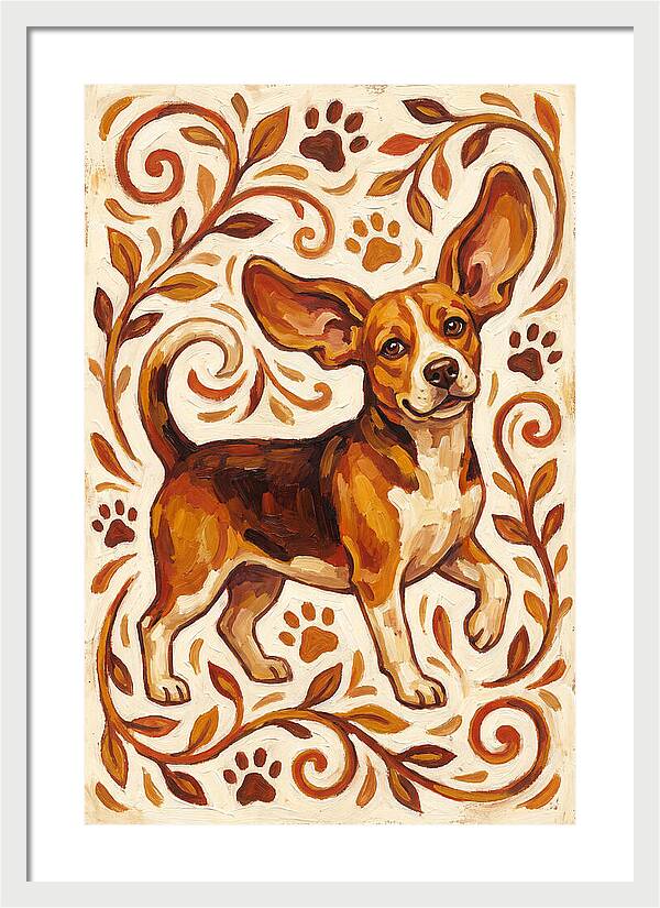 Beagle In Folk Style