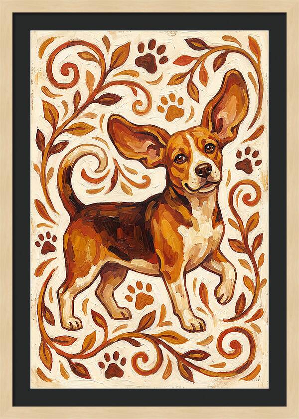 Beagle In Folk Style
