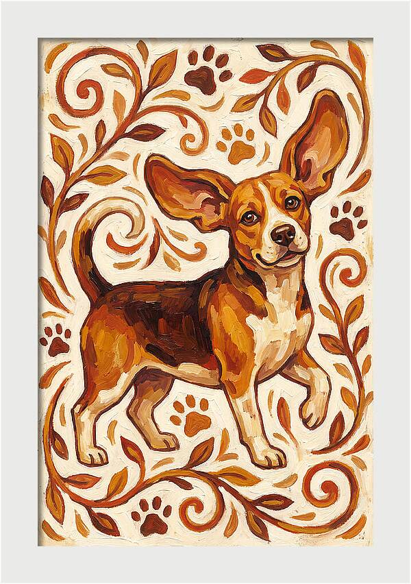 Beagle In Folk Style