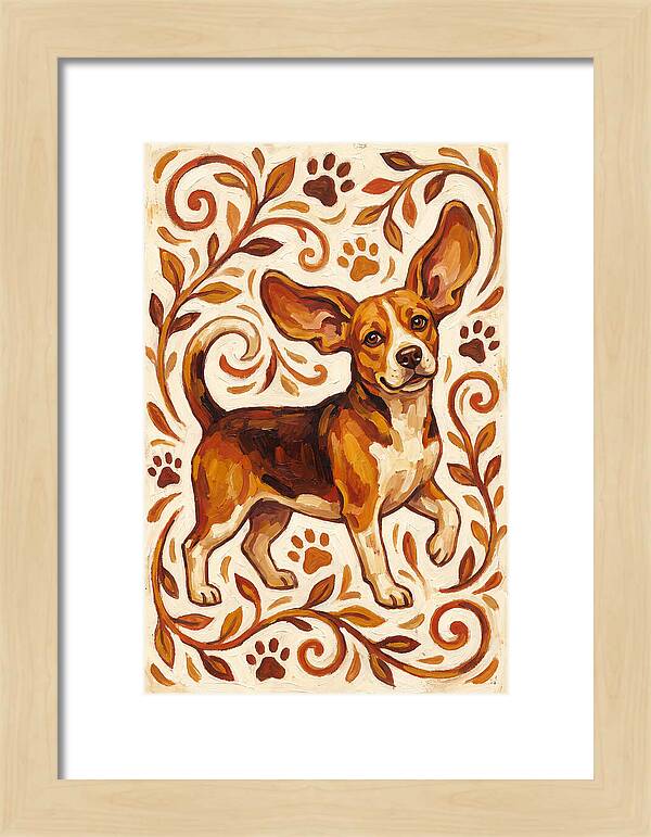 Beagle In Folk Style