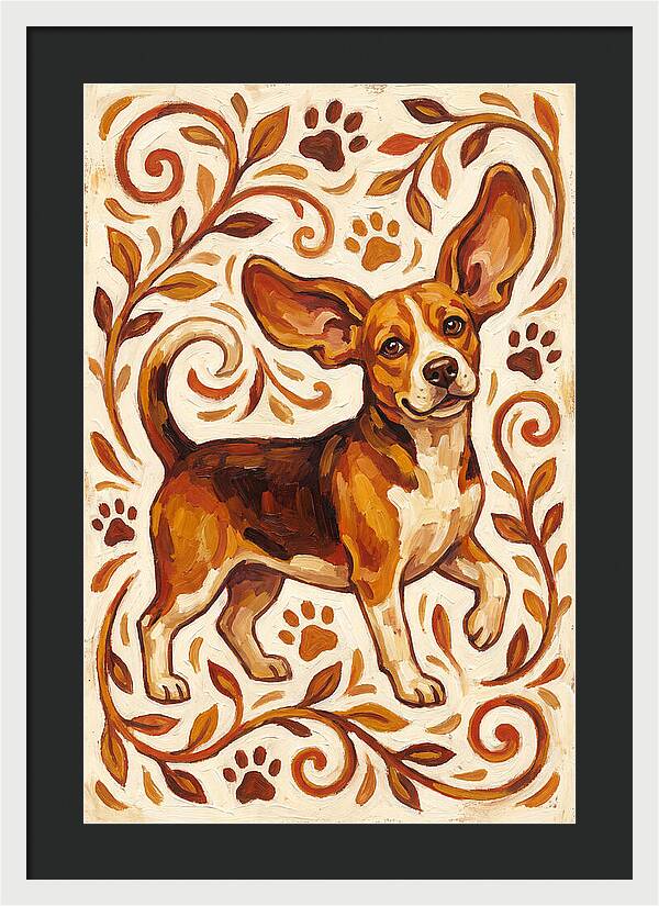 Beagle In Folk Style